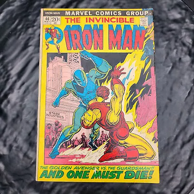 Buy Invincible Iron Man #46 May 1972 Marvel-The Golden Avenger Vs. The Guardsman 🦾 • 40.08£