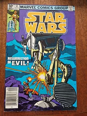 Buy Star Wars #51 - Marvel Comics 1977 Series (1981) Newstand Resurrection Of Evil • 15£