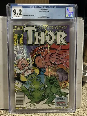 Buy Thor #364 NEWSSTAND CGC 9.2 (1986) 🔑Thor Becomes A Frog • 39.44£