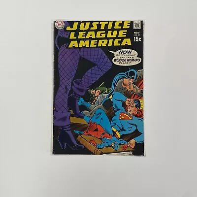 Buy Justice League Of America #75 1969 VG/FN Black Canary Joins & Cover Pence Stamp • 75£
