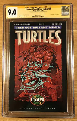 Buy Teenage Mutant Ninja Turtles TMNT #53 (1992) CGC 9.0 SS, Signed & Sketch Eastman • 159.90£