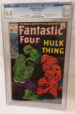 Buy Hulk Vs Thing ☆ Fantastic Four #112 • 285.31£