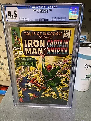 Buy Tales Of Suspense #80 CGC 4.5..Classic Red Skull Cover..When FALL The MIGHTY! • 103.27£