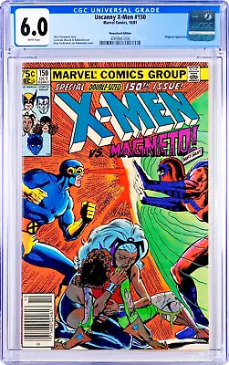 Buy Uncanny X-Men #150 CGC 6.0 (Oct 1981, Marvel) Origin Of Magneto, Newsstand • 33.21£