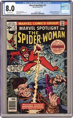Buy Marvel Spotlight #32 CGC 8.0 1977 4384130017 1st App. And Origin Spider-Woman • 157.41£