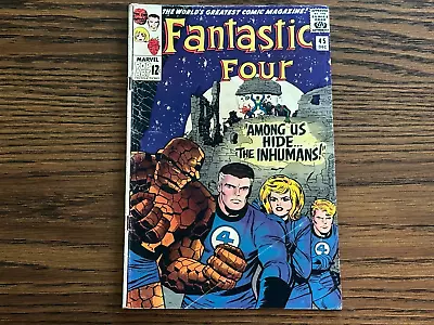 Buy The Fantastic Four #45 - 1st Appearance Of The Inhumans Marvel Comics 1965 • 118.58£