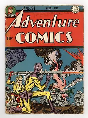 Buy Adventure Comics #91 FR 1.0 RESTORED 1944 • 215.87£