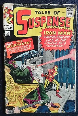 Buy Tales Of Suspense #50 COMPLETE And UNRESTORED 1964 1st Mandarin KEY Iron Man • 166.04£