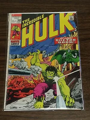Buy Hulk Incredible #143 G (2.0) September 1971 Dr Doom Apps Marvel Comics* • 8.99£