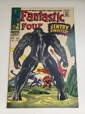 Buy Fantastic Four #64 - 1967 - 1st Appearance Of Kree Sentry 459 - Silver Age Key • 77.55£