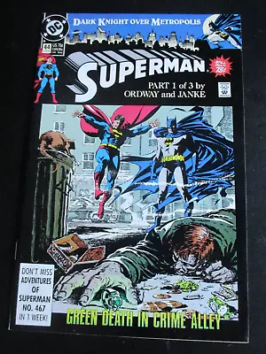 Buy Superman # 44 June 1990 Feat. Batman Part 1 Of 3 Very Fine + Copy • 4£