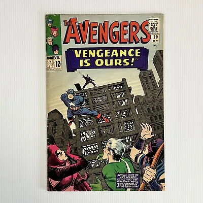Buy The Avengers #20 1965  FN- Cent 2nd Appearance The Swordsman • 72£