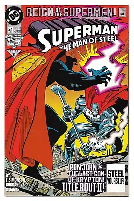Buy Superman: The Man Of Steel #24 : NM :  Impact!  : Reign Of The Supermen : Steel • 1.95£