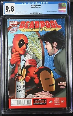 Buy Deadpool #7 CGC 9.8 Demon In A Bottle Iron Man 128 Homage 1st Vetis 2013 Marvel • 78.83£