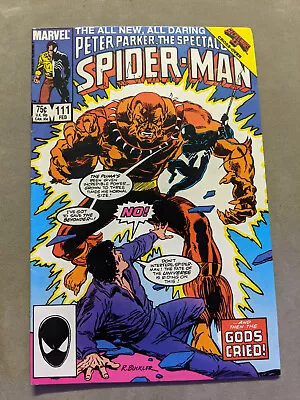 Buy The Spectacular Spiderman #111, Marvel Comics, Black Suit, 1986, FREE UK POSTAGE • 6.99£