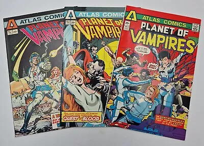 Buy Planet Of The Vampires #1-3 Atlas Comics 1975 Bronze Age 1st Galland High Grade • 3.20£
