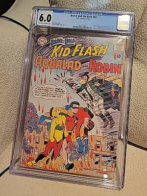 Buy Brave And The Bold #54 1964 Dc Cgc 6.0 Off-white Pages Origin & 1st Teen Titans • 441.73£
