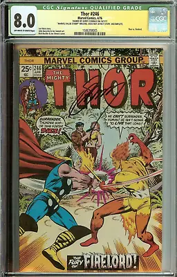 Buy The Mighty Thor #246  CGC 8.0  Signed Gerry Conway • 143.91£