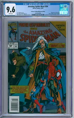 Buy Amazing Spider-Man 394 CGC Graded 9.6 NM+ Newsstand/Collector Marvel Comics 1994 • 47.93£