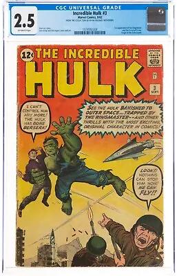 Buy The Incredible Hulk #3 CGC 2.5 (From The Collection Of Michael Mcfadden) • 394.51£
