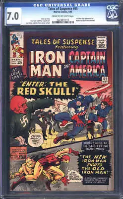 Buy Tales Of Suspense #65 Cgc 7.0 Cr/ow Pages // 1st Silver Age Appearance Red Skull • 223.87£