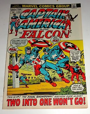 Buy Captain America & Falcon #156 Cap Vs Cap 8.0-9.0 1972 • 18.82£