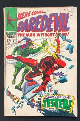 Buy Daredevil #42 Marvel Comics 1968 VG Range 1st Appearance The Jester • 17.96£