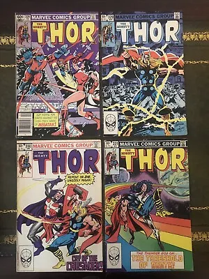 Buy The Mighty Thor #328, 329, 330 & 331. 4 Consecutive Issue Comics From 1983 • 10£