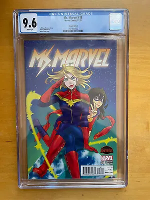 Buy Ms. Marvel #18 CGC 9.6 NM+ (2015) Tateo Manga Variant Cover! Captain Marvel • 27.56£