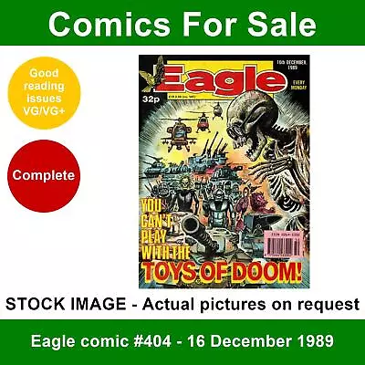 Buy Eagle Comic #404 - 16 December 1989 - VG/VG+ • 3.99£