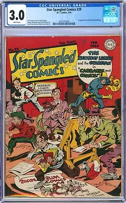 Buy Star-Spangled Comics #29 1944 DC CGC 3.0 1st App. Robbie The Robotdog • 355.77£