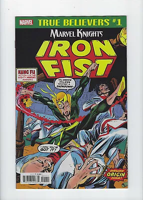 Buy True Believers: Marvel Knights Iron Fist #1 | Reprints Marvel Premiere #15 • 4.44£