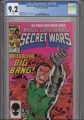 Buy Secret Wars #12 CGC 9.2 1985 Marvel Comics Jim Shooter Story Mike Zeck Cover • 38.34£