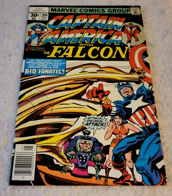 Buy Captain America #209 Comic Book 1977  Jack Kirby Marvel 1st Arnim Zola Nice Copy • 9.77£