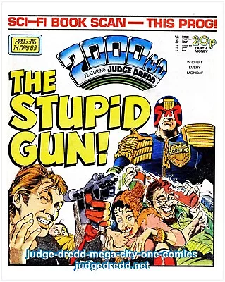 Buy 2000AD Prog 316-318 Judge Dredd Stupid Gun All 3 Comics, Bag And Board 1983 UK • 11.99£