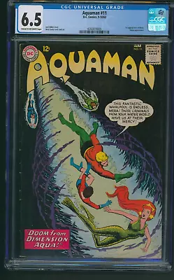Buy Aquaman #11 CGC 6.5 DC Comics 1963 1st Appearance Of Mera • 313.77£