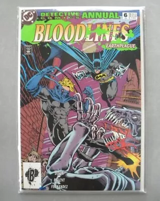 Buy DC Detective Comics  BLOODLINES Earthplague Annual 6 1993 • 3.80£