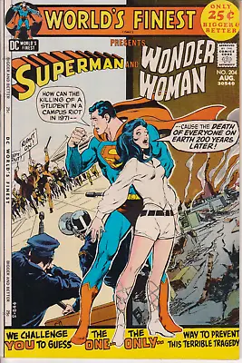 Buy World's Finest #204, DC Comics 1971 VF 8.0 Neal Adams Cover. Diana Prince • 55.19£