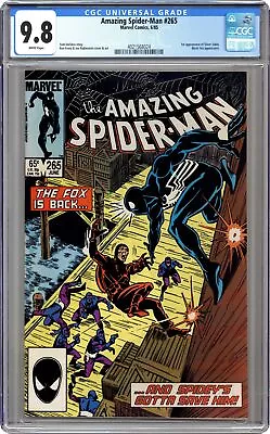Buy Amazing Spider-Man #265 1st Printing CGC 9.8 1985 4021568024 1st Silver Sable • 193.70£
