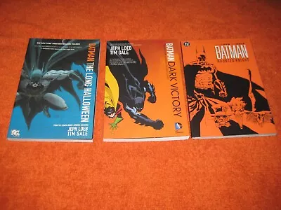 Buy Batman Long Halloween 1-13 0 Dark Victory Haunted Knight Tpb Graphic Novel Loeb • 75£