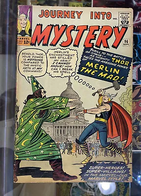 Buy Journey Into Mystery #96 ~ W/ Thor/ Merlin The Mad ~ 1963 • 99.12£