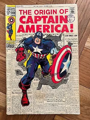 Buy Captain America #109 Front Cover Outlined With Pen • 50£