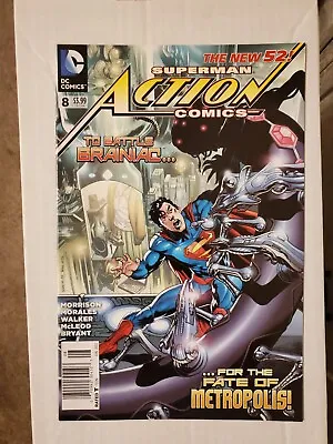 Buy Action Comics #8 Newsstand Rare 1:50 Low Print Run 1st App George Taylor DC 2012 • 23.75£