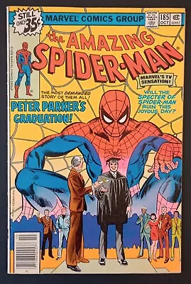 Buy Amazing Spider-Man #185 (Peter Parker's Graduation/White Dragon App.)  1978 • 9.59£