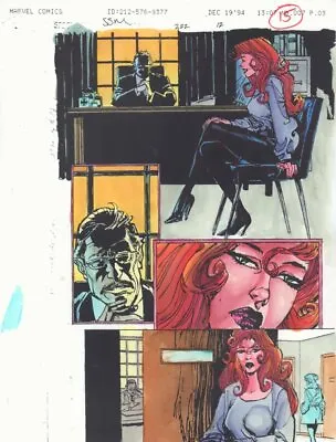 Buy Spectacular Spider-Man #222 P.12 / 15 Color Guide Art - MJ - 1995 By John Kalisz • 15.81£