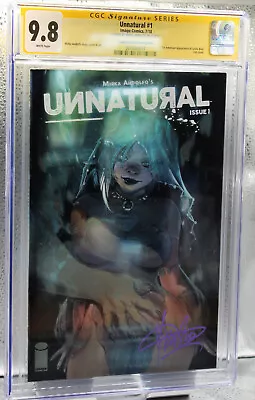 Buy Unnatural #1 CGC SS 9.8 Signed By Mirka Andolfo ComicSketchArt Variant Cover  • 71.95£