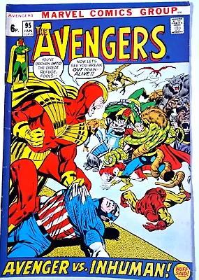 Buy AVENGERS 95 Marvel 1971 Neal Adams Art Vfn- • 38.99£