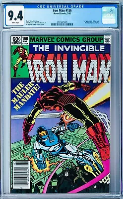Buy Iron Man #156 CGC 9.4 (Mar 1982, Marvel) Al Milgrom Bob Layton Cover, Marauder • 38.13£