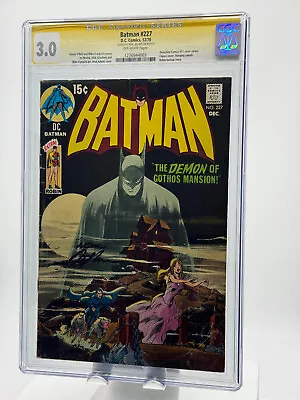 Buy Batman #227 CGC Signature Series 3.0 SIgned By Neal Adams OLD LABEL • 454.59£