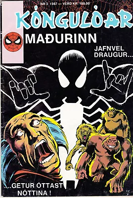 Buy Spider-Man / Kóngulóarmaðurinn  #3  (1987) In Icelandic !  1st Black Fox • 94.87£